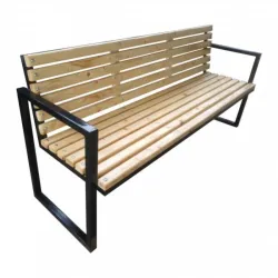 Banca gradina-terasa, structura metal, 3 persoane, 170 x 80 x 50 cm