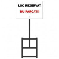 Placuta parcare cu talpa sustinere otel, 30x20 cm, inaltime 65 cm